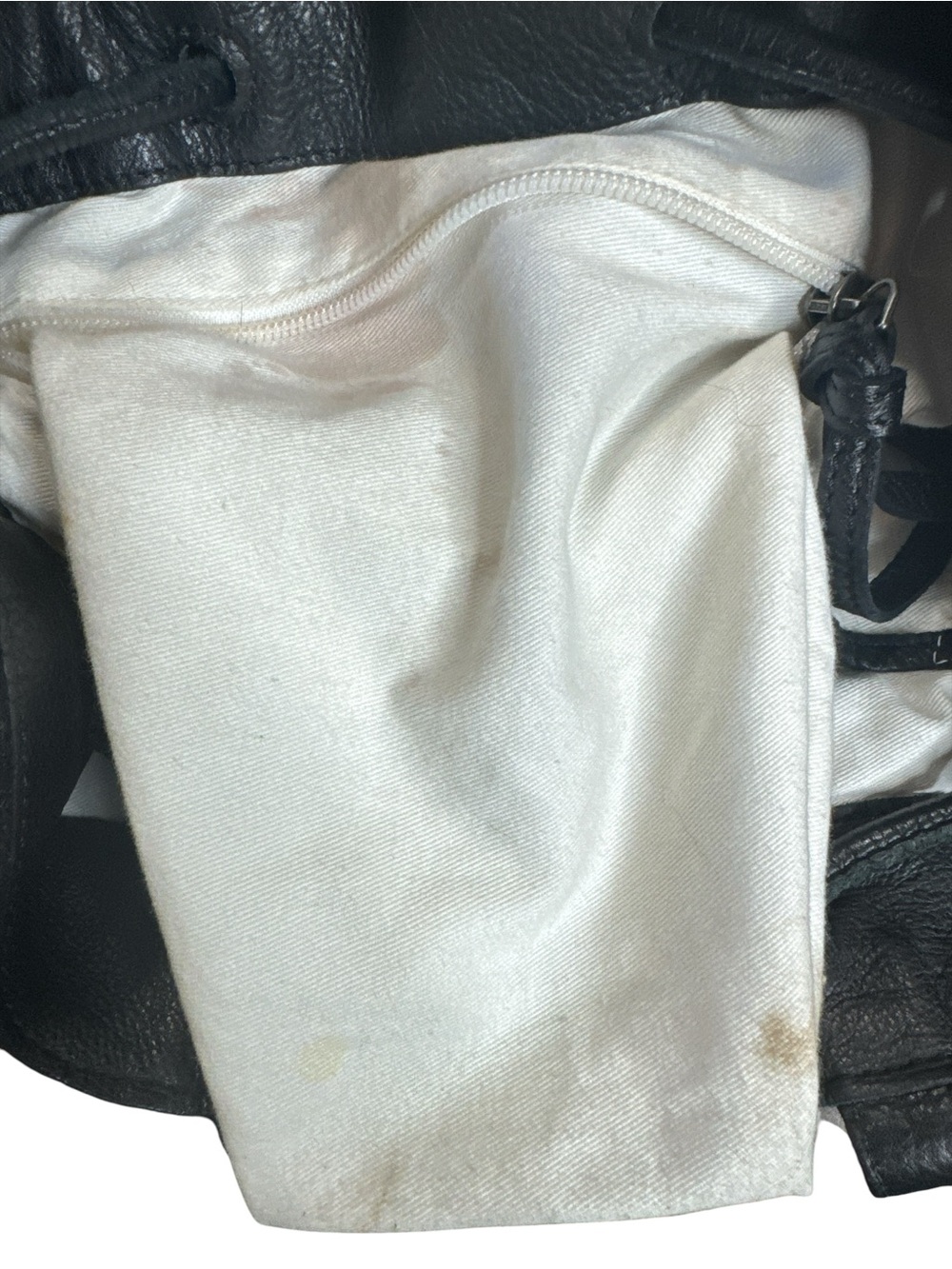 Frye Black Pebbled Leather Drawstring Backpack - Picture 8 of 8